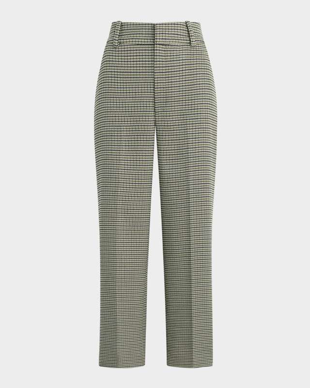 Fiona Houndstooth Cropped Pants